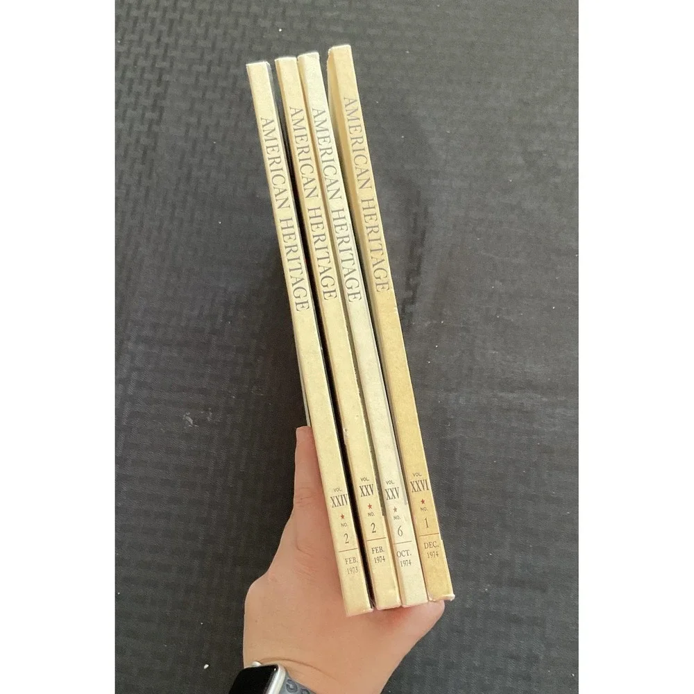 Vintage American Heritage Magazine 1973 1974 Lot Set Hardcover History‎ Book US